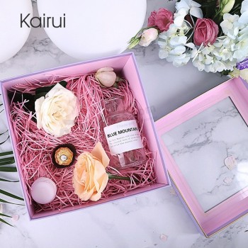 Latest trends wedding door adorable flower gift box with window and your logo