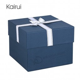 관례는 보석 및 선물 도매 선물 포장 상자를위한 bowknot를 가진 3 개 조각 초콜렛 선물 상자를 인쇄했다