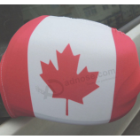 スパンデックスポリエステルカナダの車のミラーカバーの靴の旗