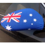Le drapeau promotionnel de chaussettes de miroir de vent de voiture couvre le drapeau