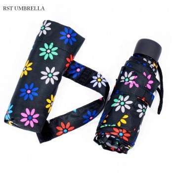 RST 19 inches flower pattern handbag umbrella size 5 fold umbrella taobao umbrella with your logo