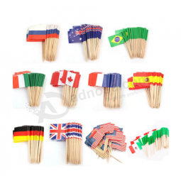 Hete verkopende aangepaste papieren vlaggen van de wereld