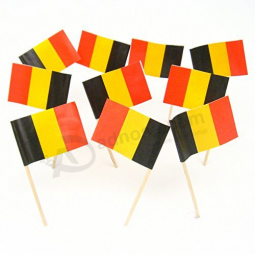 工場のカスタムは、卸売ドイツの爪楊枝の旗を作る