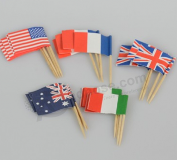 Birch Wood Toothpick flag for decoration cake pick flag