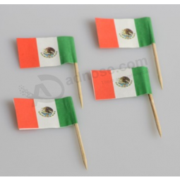 Palillos personalizados de coctel bandera de fiesta