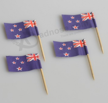 Vlag houten tandenstokers, tandenstoker vlaggen op maat voor de decoratie van levensmiddelen