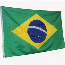 Precio de fábrica poliéster bandera nacional bandera de país brasil