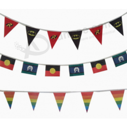 Factory custom made printed paper bunting flags