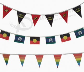 Factory custom made printed paper bunting flags