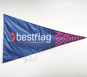 Bandeira de ondulação da decoração da atividade que anuncia a bandeira da corda do triângulo