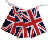 Banderas del empavesado del rectángulo de la bandera de la cadena del país del Reino Unido