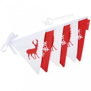 Bandera de la secuencia de la bandera del banderín del empavesado de la decoración de la Navidad