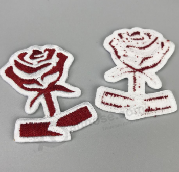 Clothing applique embroidery flower patches custom