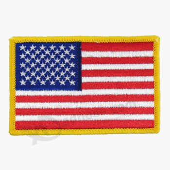 Remendo da bandeira dos EUA remendo tecido escola para o vestuário