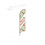 Wholesale custom design outdoor swooper feather banner 2.8m beach flag