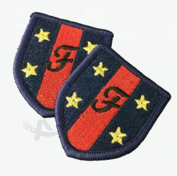 Bordado coser en insignias logotipo personalizado parches bordados