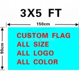 Outdoor 3x5 custom Beach Flags Sport Flag with high quality and any size