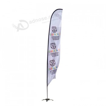 China suppliers wholesale custom outdoor feather teardrop beach flag with your logo