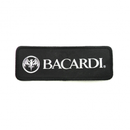 Baseball cap brand badge woven name logo patch