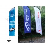 Poste de bandera de aluminio de viento de fibra de vidrio para eventos de negocios