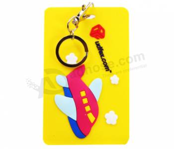 3D sublimation silicone tags for luggage bag and baggage