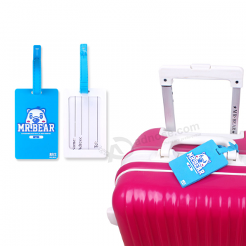 Targhetta per il bagaglio in silicone con logo personalizzato con design personalizzato
