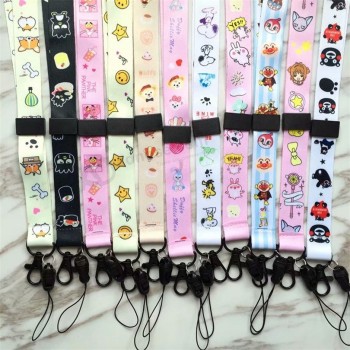 Qikefang lindas cintas para el cuello de dibujos animados cordones para llaves, tarjeta de identificación, gimnasia, teléfono móvil, correas usb, insignia, bricolaje, cuerda, cuerd