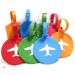 Porte-nom avion bagage souple avec logo en relief
