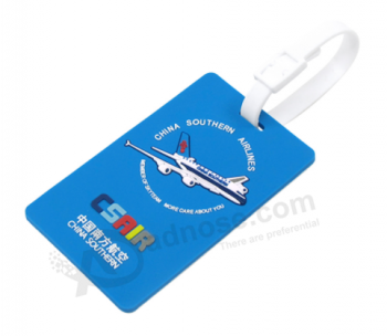 Personalized cartoon character soft PVC luggage tag airplane baggage tags