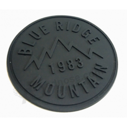 Clothing embossed logo rubber badge custom manufacturer