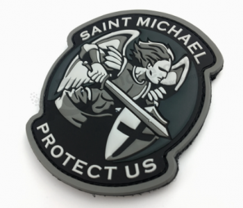 Personalized pvc rubber label tactical rubber logo patch