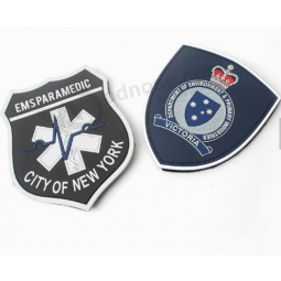 PVC patches custom logo rubber patch design for clothing