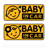 2019 Popular Custom Die Cut Baby In Car Sticker