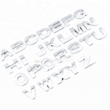 Fancy Manufacturer Decorative 3D Car Metal Letter Sticker