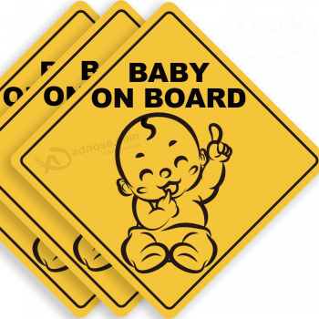Etiqueta engomada desprendible del bebé de la moda popular a bordo del coche
