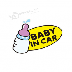 Popular custom baby in car sticker baby on board car signs sticker