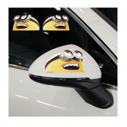 Hete verkoop afgedrukte promotie cartoon 3d auto sticker