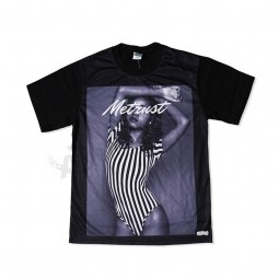 Hot Sale Short Sleeve Black T Shirt With Custom Made Design