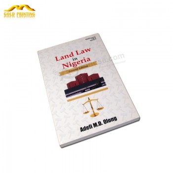Customized professional good price of custom black printing softcover novel book