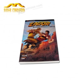 China printing factory cheap softcover comic book printing with perfect binding