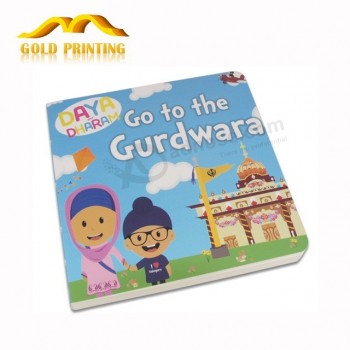 Stampa di libri di storia di bordo di bambini da colorare di alta qualità per l'apprendimento dei bambini