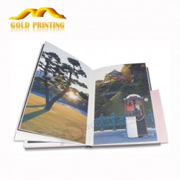 Impressão de livros de fotos de viagem de capa dura de fábrica
