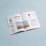 Impressão de livros de fotos de folhetos de cor cheia de imóveis de alta qualidade