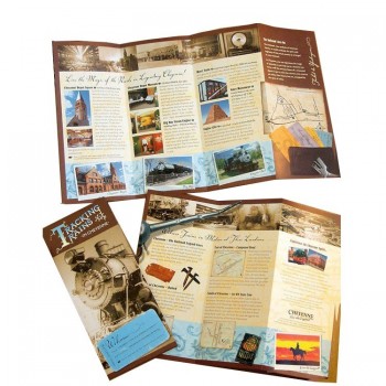 Beautiful Travel brochure printing with 157g art paper