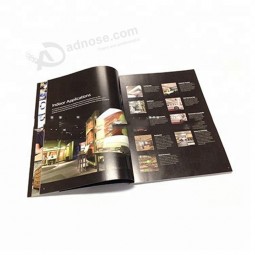 ゴールド印刷格安プロモーションパンフレット中国で印刷する