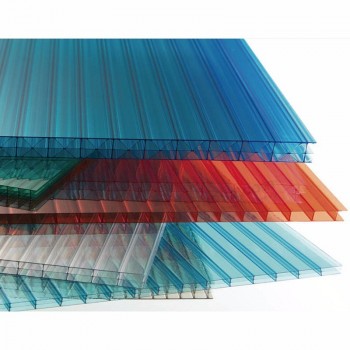 PP hollow polycarbonate solid plastic sheet double layer solid polycarbonate roof sheet