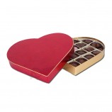 Scatola di imballaggio di cioccolato personalizzato a forma di cuore