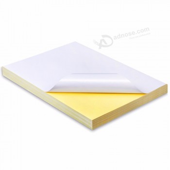 Pegatinas de papel autoadhesivas de tamaño personalizado logo a4