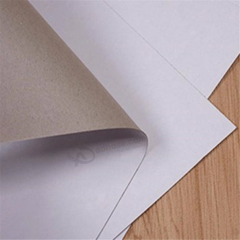 Hoja de muestra de la placa dúplex gris atrás papel de impresión offset