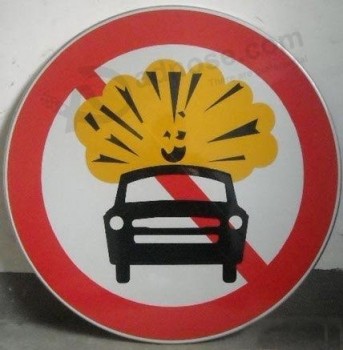 Aluminium rond verkeersbord nieuwigheid waarschuwing verkeersbord verkeersbord